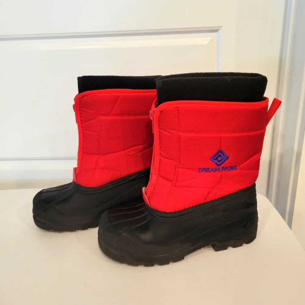 Dream Pairs Boys Girls Kids Warm Waterproof Snow Boots Winter Size 2